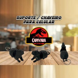 Suporte para Celular / Chaveiro Capivara
